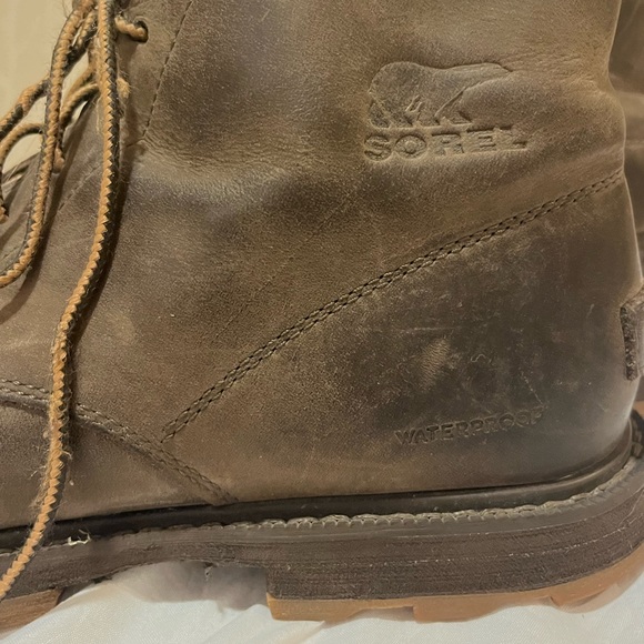 Sorel Brown Leather Ankle Boots - Picture 8 of 12